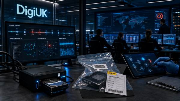 Digital Forensics, Evidence Preservation, Forensic Analysis, Incident Containment, Chain of Custody